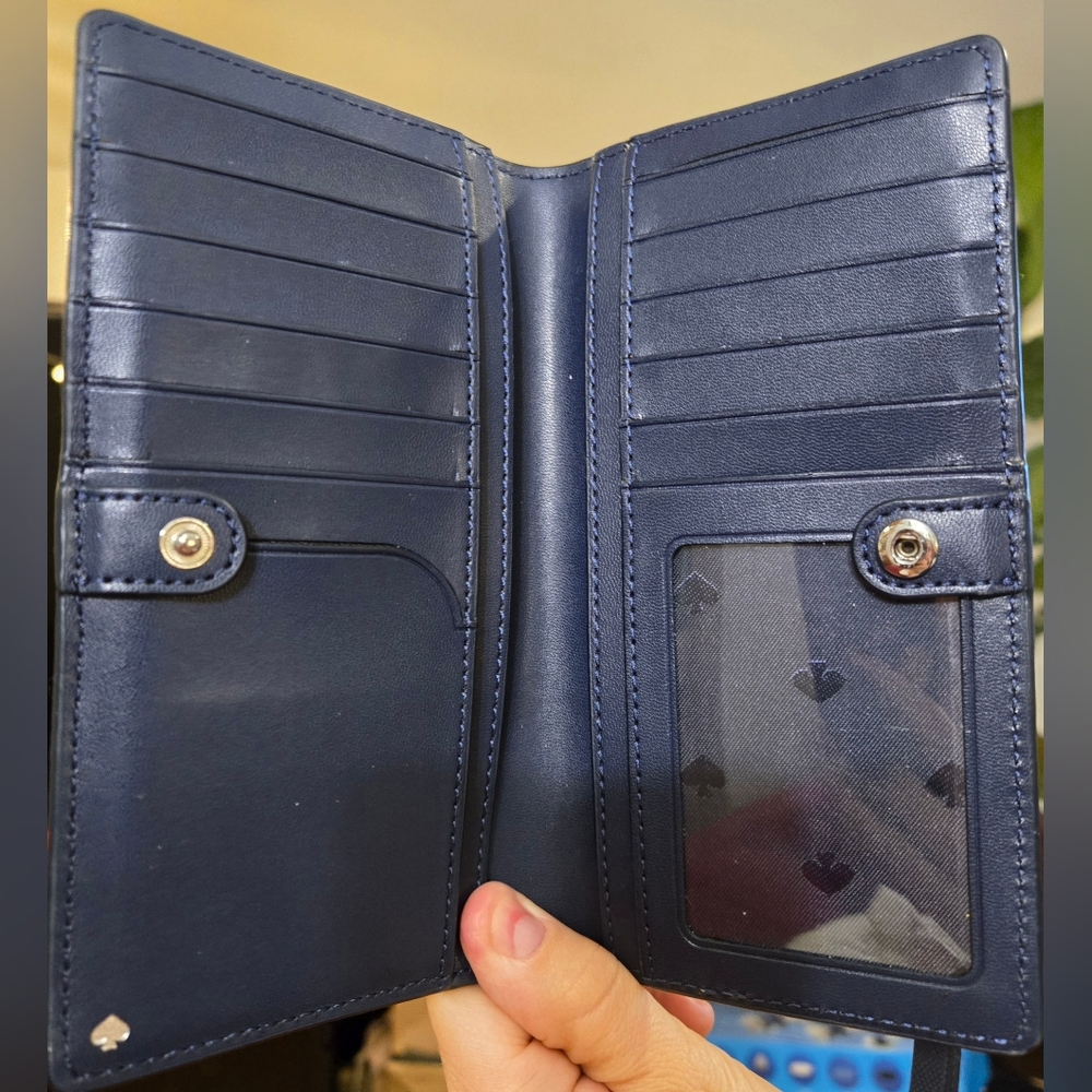 EUC / Kate Spade / Lemon Zest Cameron Slim Bifold Wallet - Picture 4 of 6